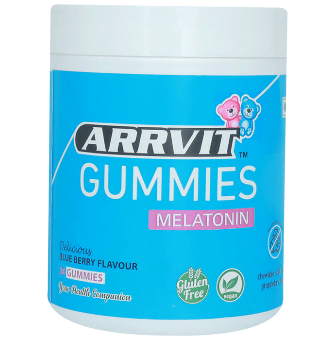 Arrvit Melatonin Gummies Delicious Blue Berry No Added Sugar - Classic Derma