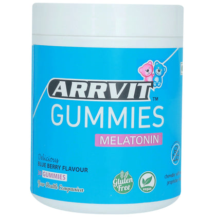 Arrvit Melatonin Gummies Delicious Blue Berry No Added Sugar - Classic Derma