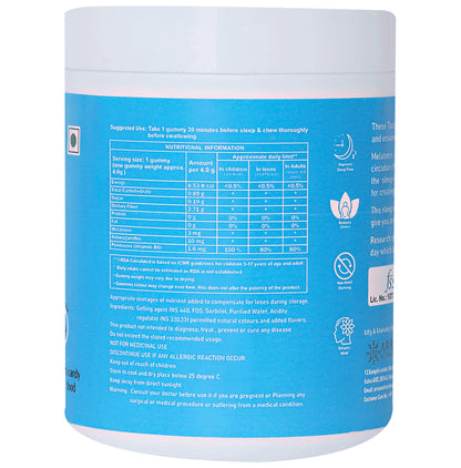 Arrvit Melatonin Gummies Delicious Blue Berry No Added Sugar