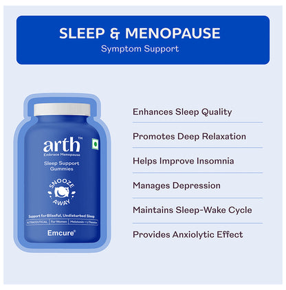 Arth Embrace Menopause Sleep Support Gummies