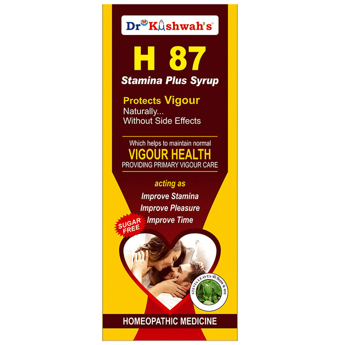Dr Kushwah's H 87 Stamina Plus Syrup Sugar Free - Classic Derma