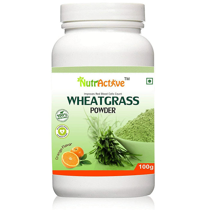 NutrActive Organic Wheatgrass Powder Orange - Classic Derma
