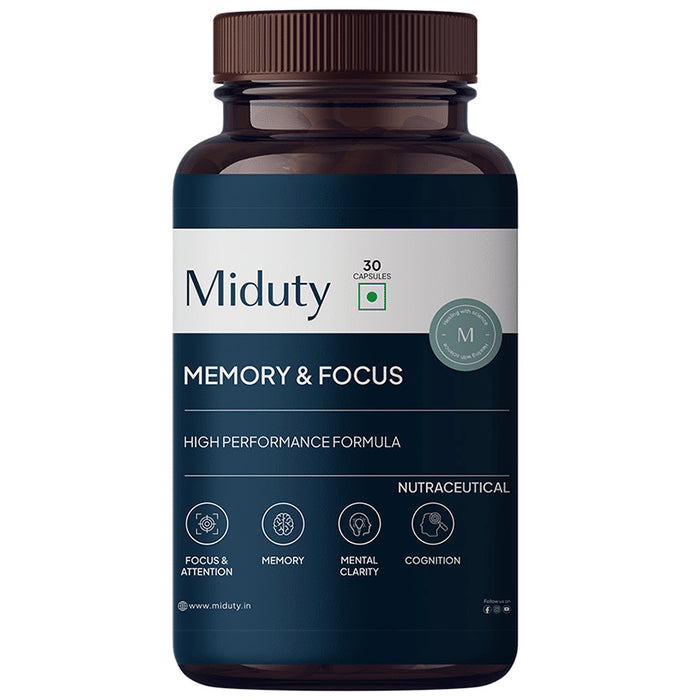 Miduty Memory & Focus Capsule - Classic Derma