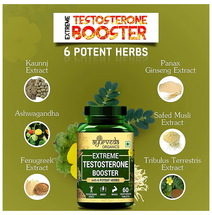 Ayurveda Organics Extreme Testosterone Booster Vegetatrian Tablet