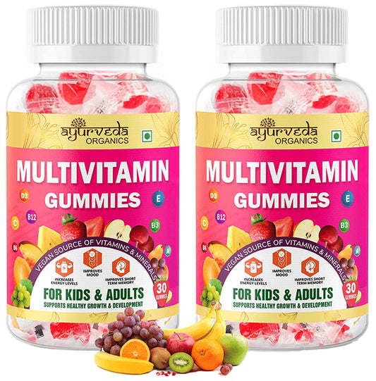 Ayurveda Organics Multivitamin Gummies (30 Each) - Classic Derma