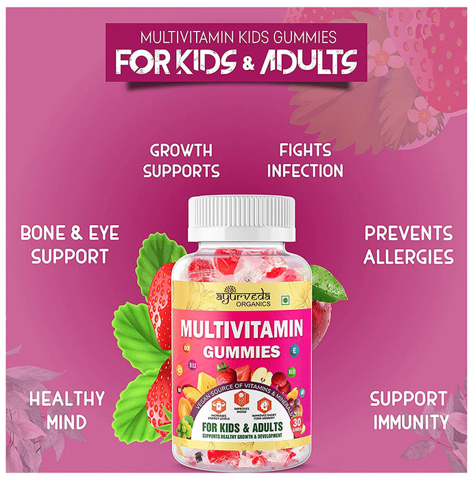 Ayurveda Organics Multivitamin Gummies (30 Each)