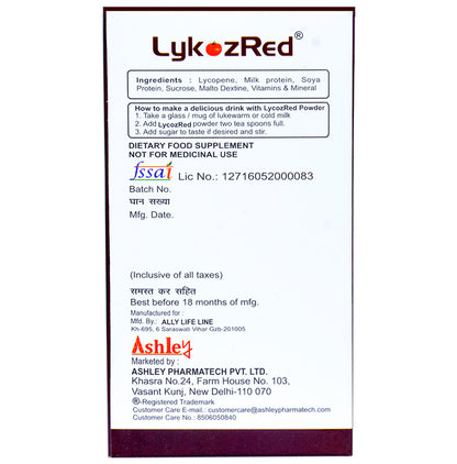 Ashley LykozRed Protein Powder Chocolate