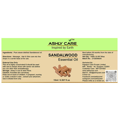 Ashly Care Essential Oil Sandalwood