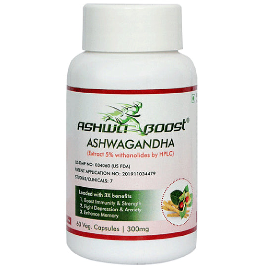 Ashwa Boost Ashwagandha Veg Capsule - Classic Derma