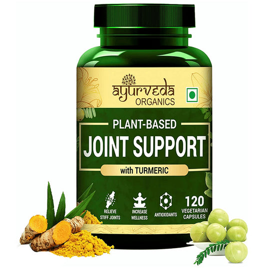 Ayurveda Organics Plant-Based Joint Support with Turmeric Vegetarian Capsule - Classic Derma