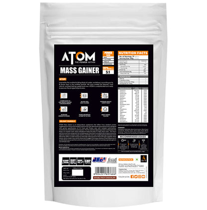 AS-IT-IS Nutrition Atom Mass Gainer Double Rich Chocolate