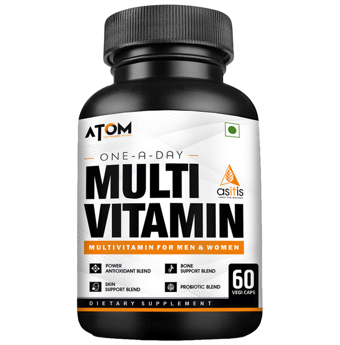 AS-IT-IS Nutrition Atom Multivitamin for Men & Women Vegicap - Classic Derma