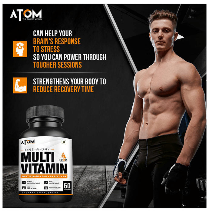 AS-IT-IS Nutrition Atom Multivitamin for Men & Women Vegicap