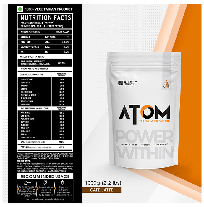 AS-IT-IS Nutrition Atom Performance Whey Cafe Latte