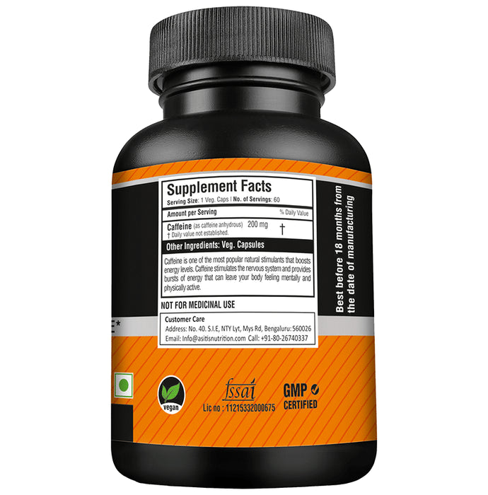 AS-IT-IS Nutrition Caffeine 200mg Vegicap