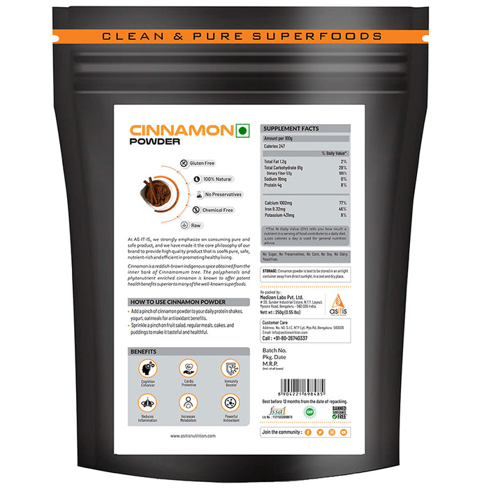 AS-IT-IS Nutrition Cinnamon Powder
