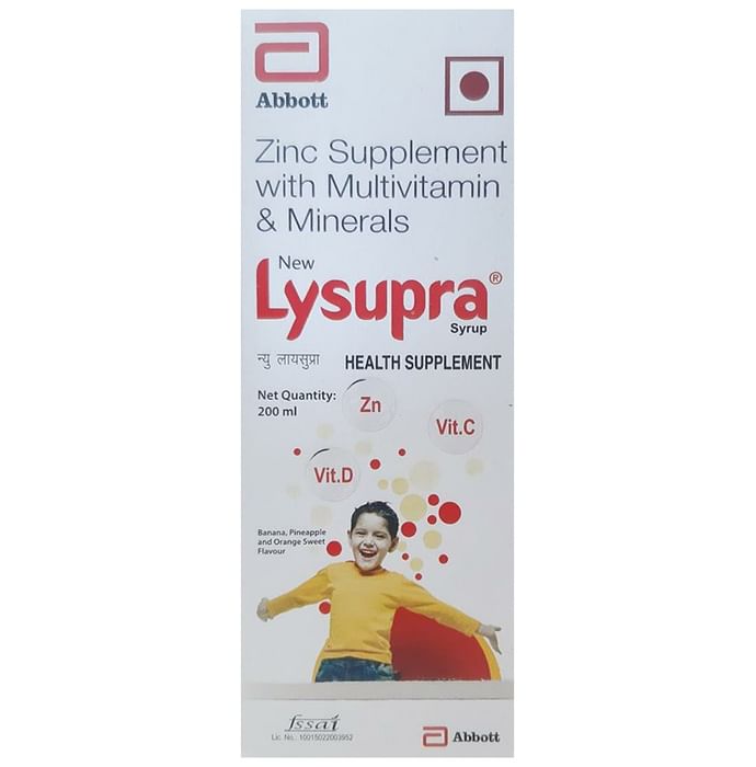 Abbott New Lysupra Syrup Banana, Pineapple and Orange Sweet - Classic Derma