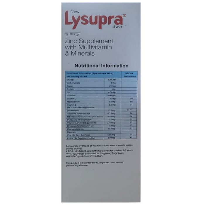 Abbott New Lysupra Syrup Banana, Pineapple and Orange Sweet