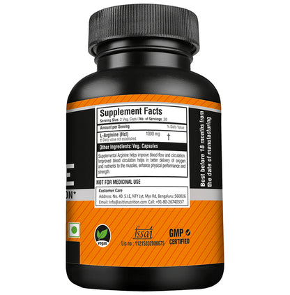 AS-IT-IS Nutrition L-Arginine 1000mg Vegicap