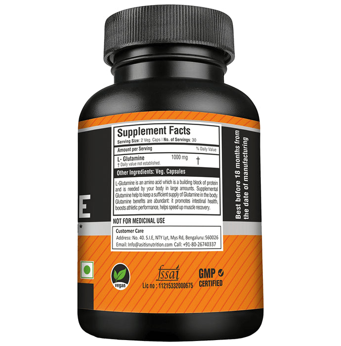 AS-IT-IS Nutrition L-Glutamine 1000mg Vegicap
