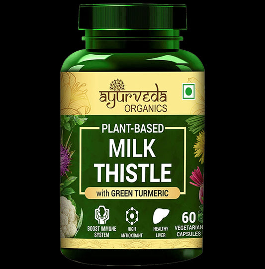 Ayurveda Organics Plant-Based Milk Thistle Vegetarian Capsule - Classic Derma