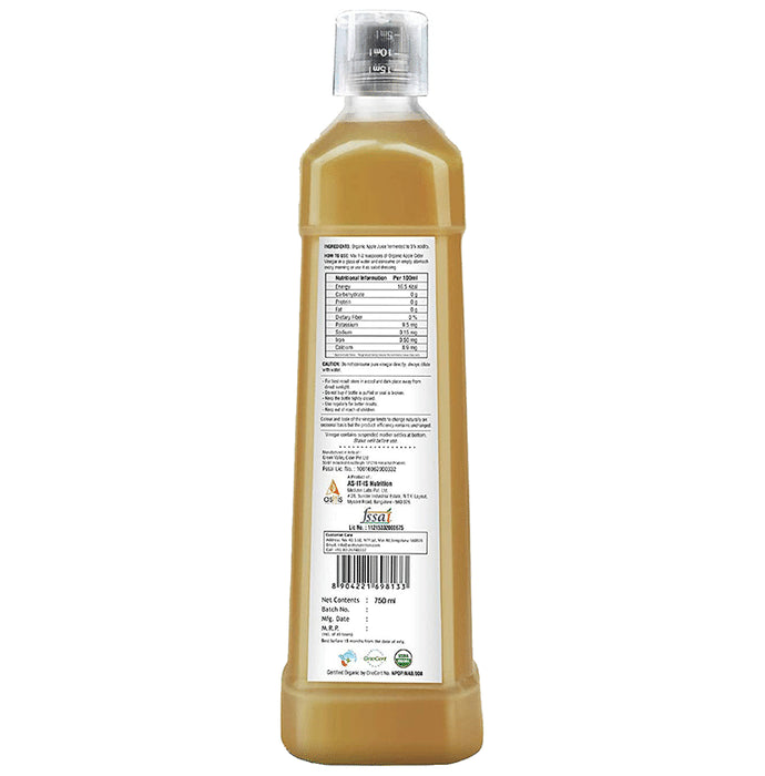 AS-IT-IS Nutrition Organic Raw Apple Cider Vinegar with Mother