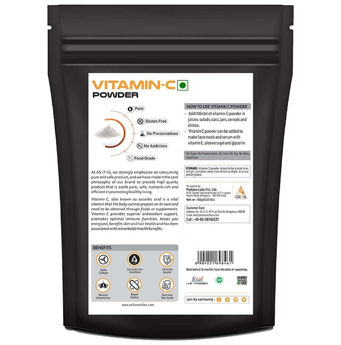 AS-IT-IS Nutrition Vitamin-C Powder