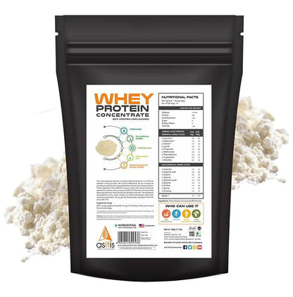 AS-IT-IS Nutrition Whey Protein Concentrate 80% Powder | No Added Soy & Preservatives