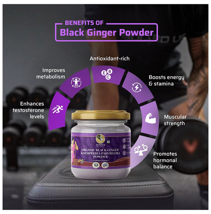 Asmita Organic Farms Organic Black Ginger/Kaempferia Parviflora Powder