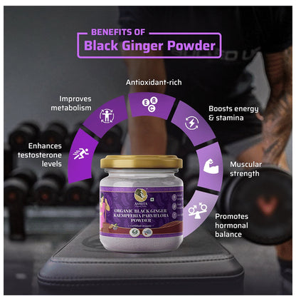 Asmita Organic Farms Organic Black Ginger/Kaempferia Parviflora Powder