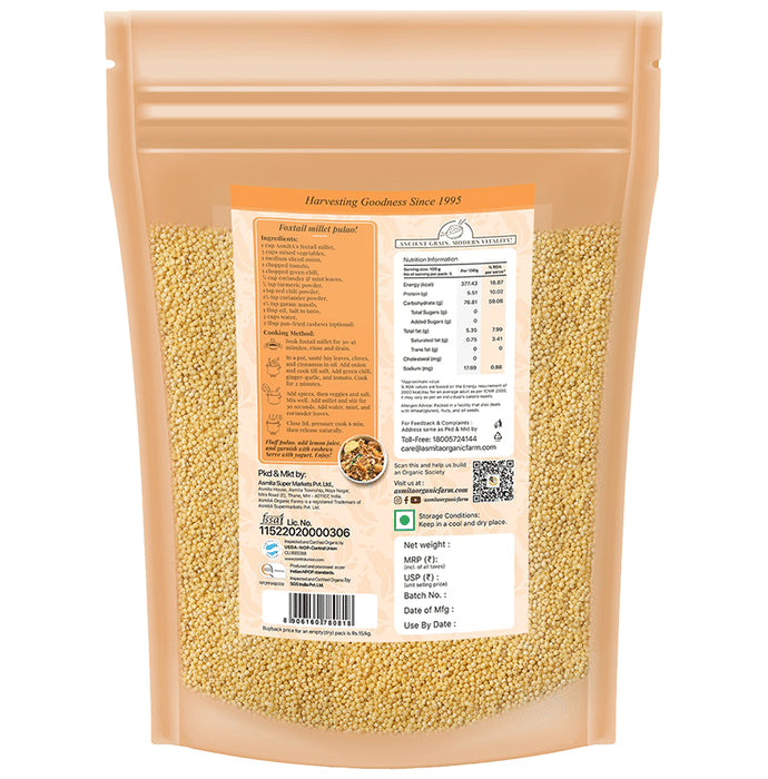 Asmita Organic Farms Organic Foxtail Millet