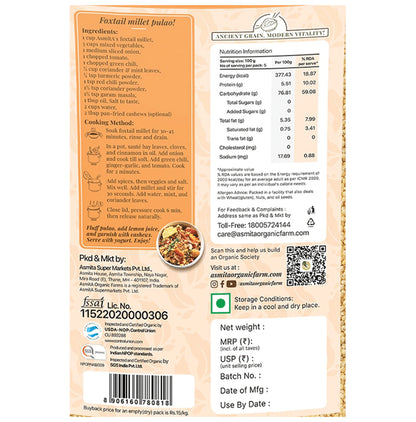Asmita Organic Farms Organic Foxtail Millet