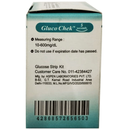 Aspen Gluco Chek 5 Seconds Blood Glucose Test Strip