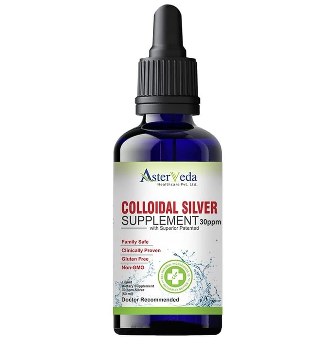Asterveda Colloidal Silver Supplement 30ppm - Classic Derma