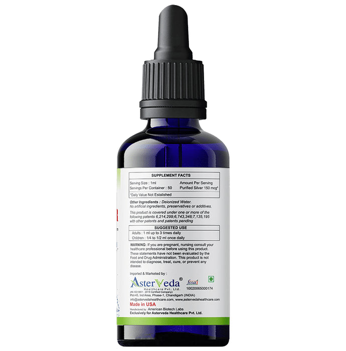 Asterveda Colloidal Silver Supplement 30ppm