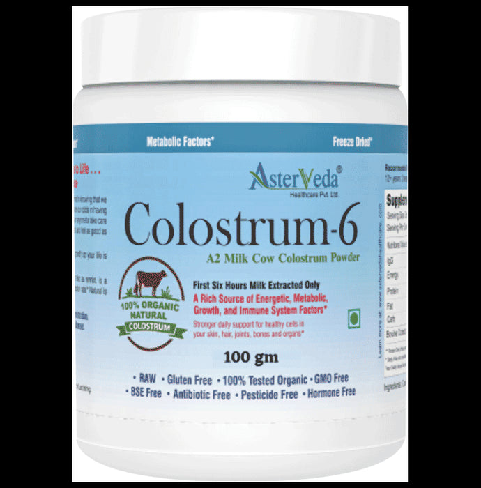 Asterveda Healthcare Organic Cow Colostrum for Energy, Immunity, Growth & Metabolism | - Classic Derma
