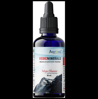 Asterveda Vedic Minerals with Humic & Fulvic Acids + Zeolite | Mega Cleanser with Nano Technology - Classic Derma