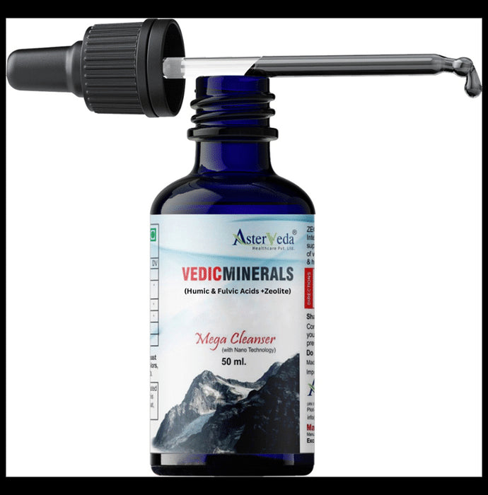 Asterveda Vedic Minerals with Humic & Fulvic Acids + Zeolite | Mega Cleanser with Nano Technology