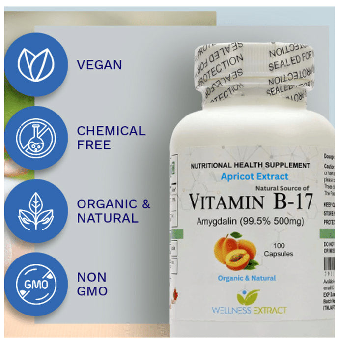Asterveda Vitamin B17 Amygadlin from Apricot Extract | Capsule