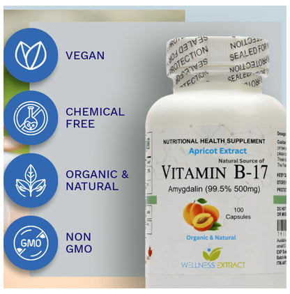 Asterveda Vitamin B17 Amygadlin from Apricot Extract | Capsule