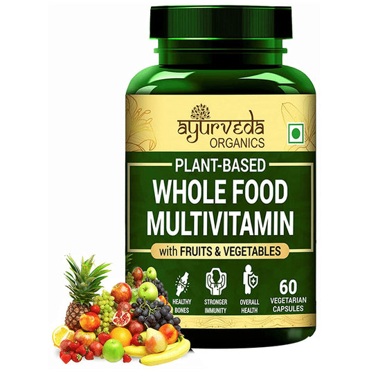 Ayurveda Organics Plant-Based Whole Food Multivitamin Vegetarian Capsule - Classic Derma