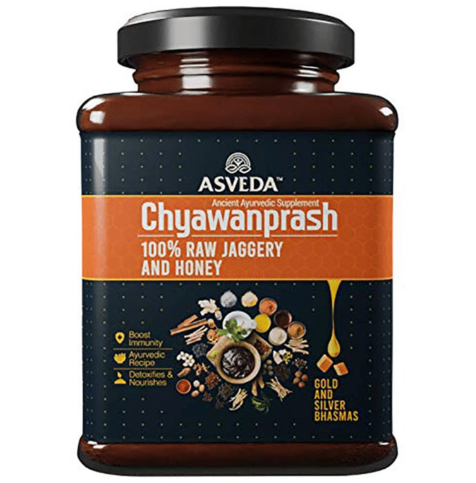 Asveda Chyawanprash 100% Raw Jaggery and Honey (500gm Each) - Classic Derma