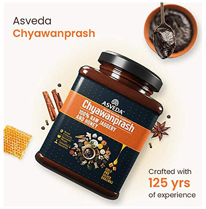 Asveda Chyawanprash 100% Raw Jaggery and Honey (500gm Each)