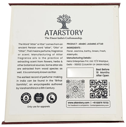 Atarstory Arabic Jasmine Attar