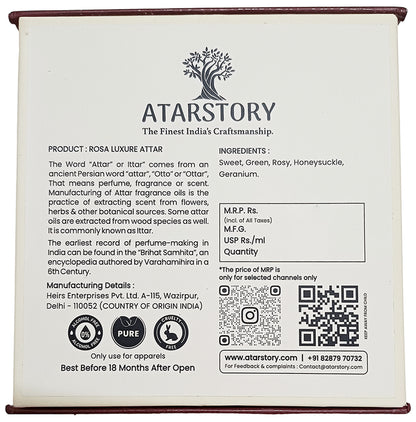 Atarstory Rosa Luxure Attar