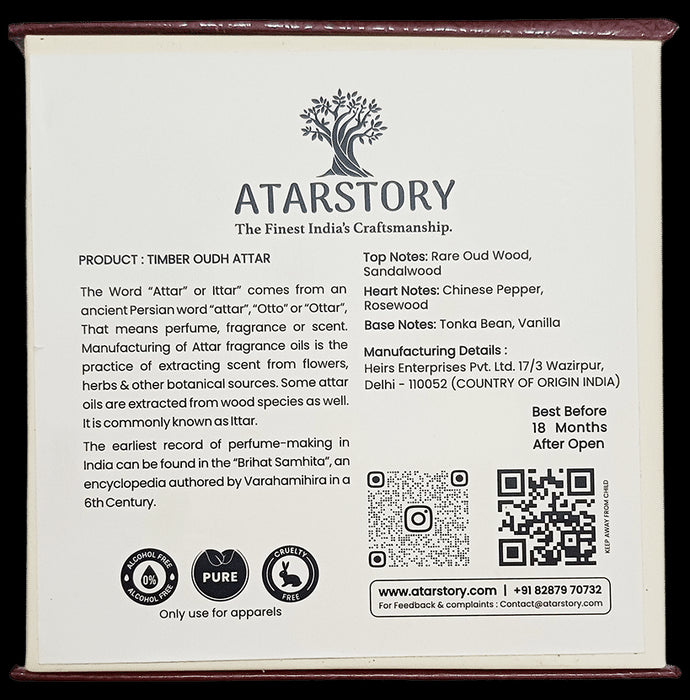 Atarstory Timber Oudh Attar