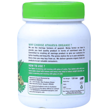 Atharvaa Organic Moringa Tablet (120 Each)