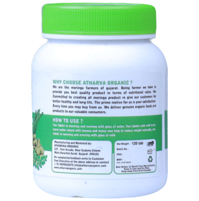 Atharvaa Organic Moringa Tablet (120 Each)