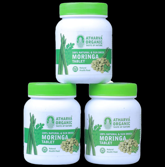 Atharvaa Organic Moringa Tablet (120 Each) - Classic Derma