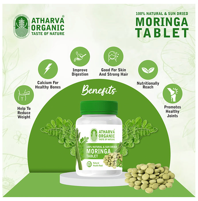 Atharvaa Organic Moringa Tablet (120 Each)
